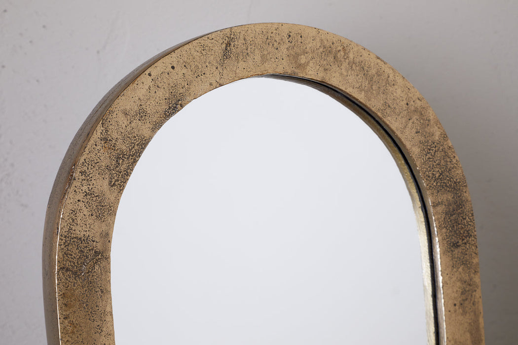Cayce Cast Aluminum Vanity Mirror Antique Brass