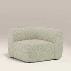Malmo Corner Module Section | Oatmeal Woven Boucle