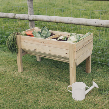 Raised Wooden Vegetable Planter Scandinavian Redwood Garden Bed