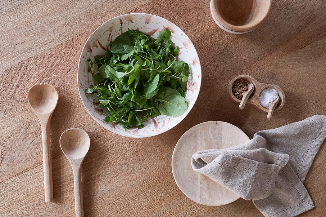 Canela Splatter Serving Bowldusty Terracotta