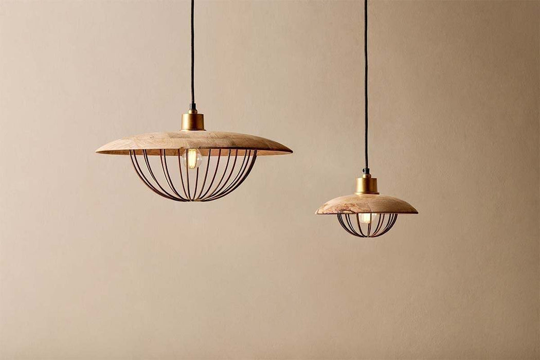 Chakai Wood Metal Pendant Large