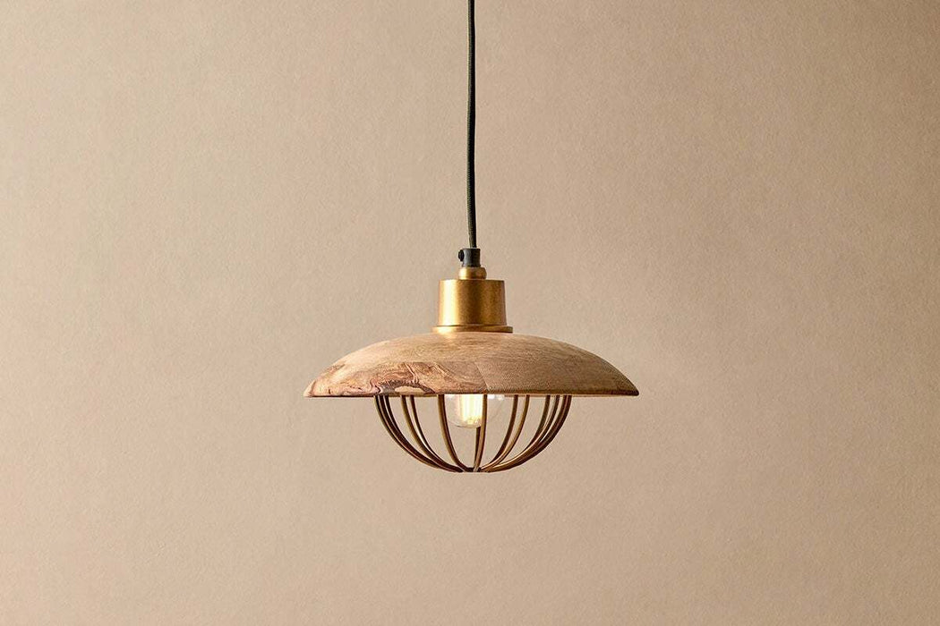 Chakai Wood Metal Pendant Small