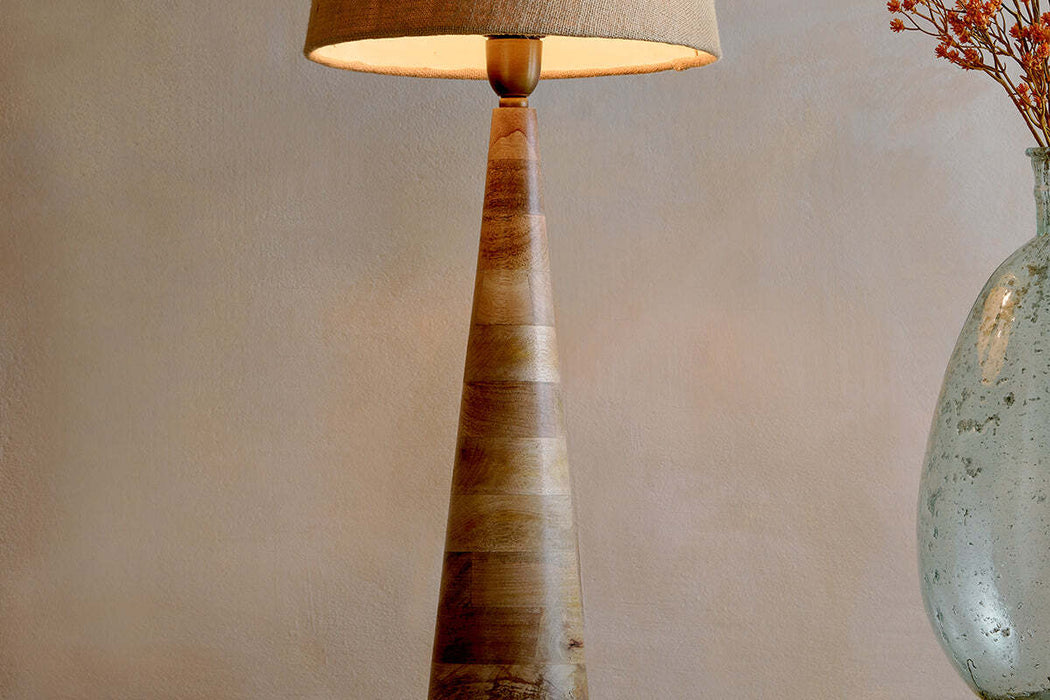 Chameli Mango Wood Table Lamp Naural