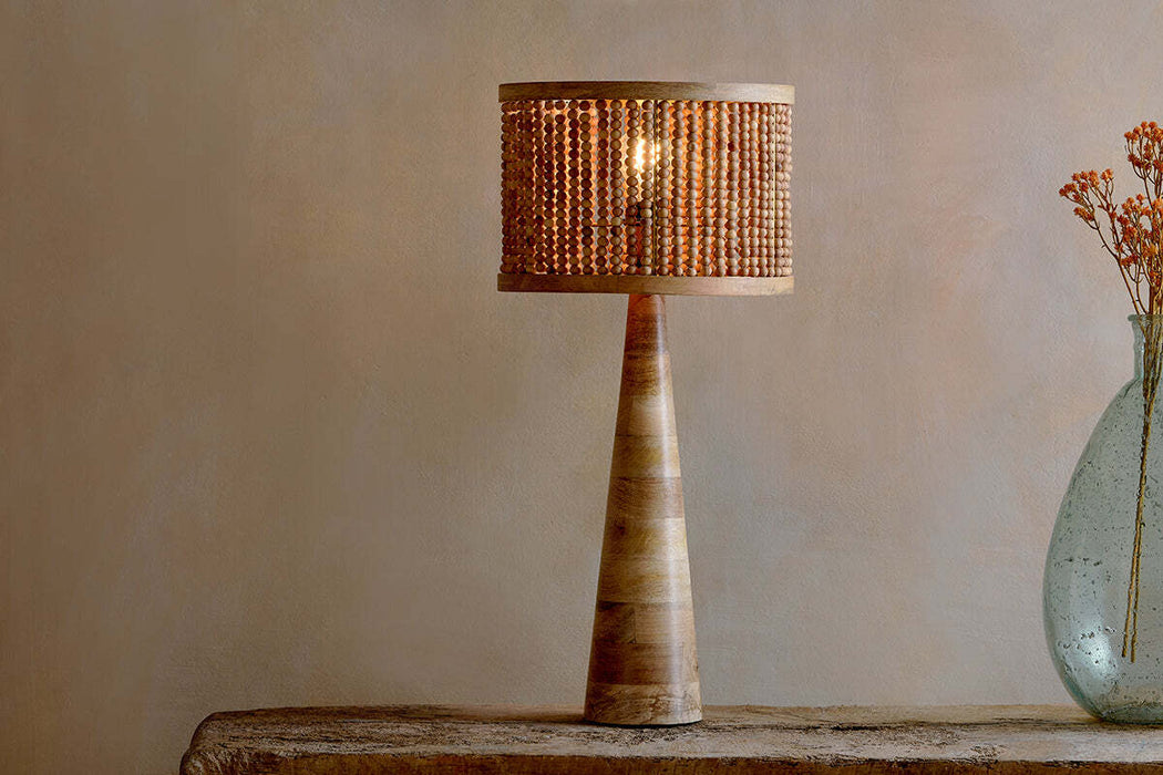 Chameli Mango Wood Table Lamp Naural