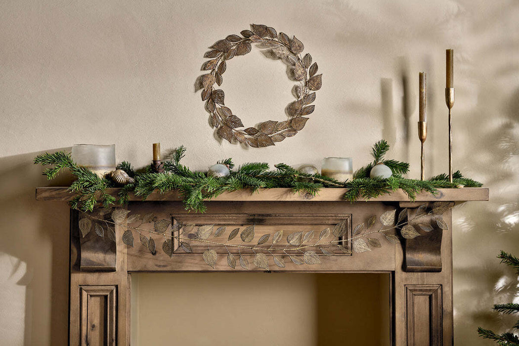 Charita Wreath Antique Brass