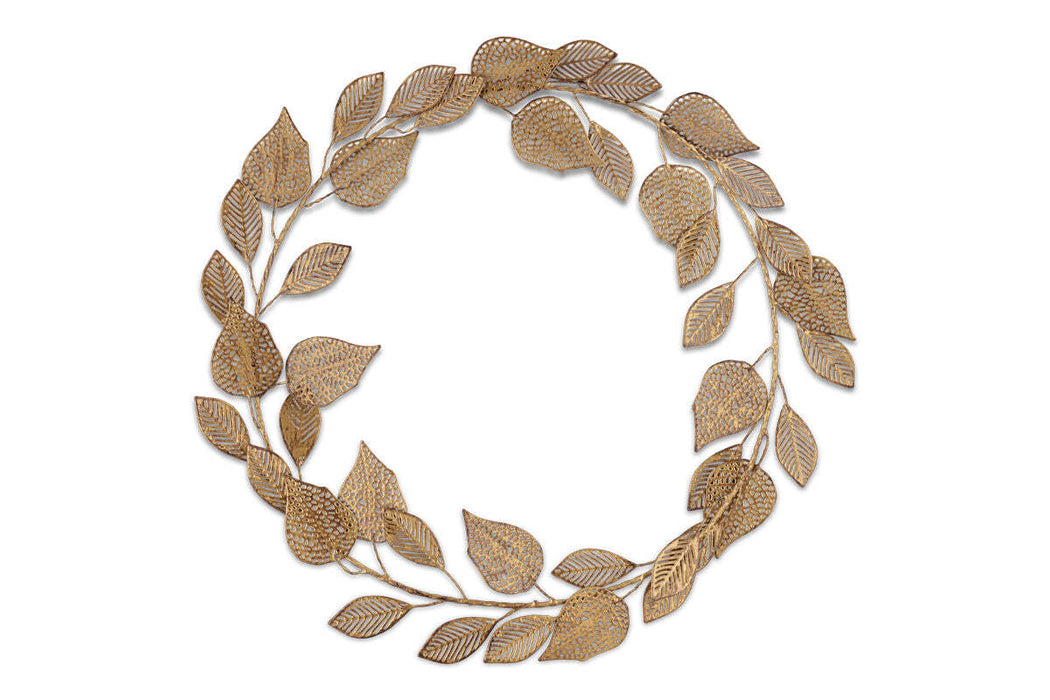 Charita Wreath Antique Brass