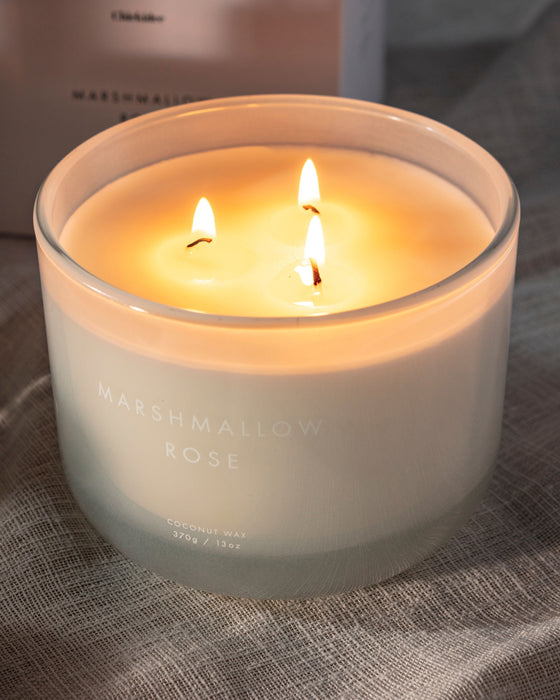 Marshmallow Rose Neutral Core Candle Large