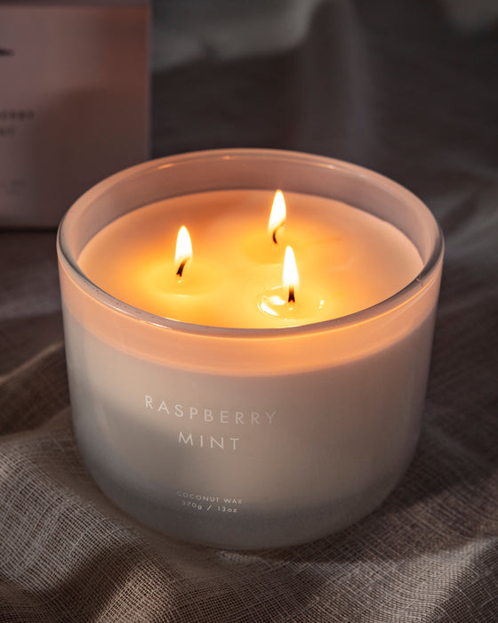 Raspberry Mint Neutral Core Candle Large