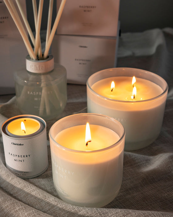 Raspberry Mint Neutral Core Candle Large