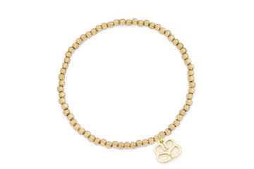 Clara Gold Stretch Bead Bracelet