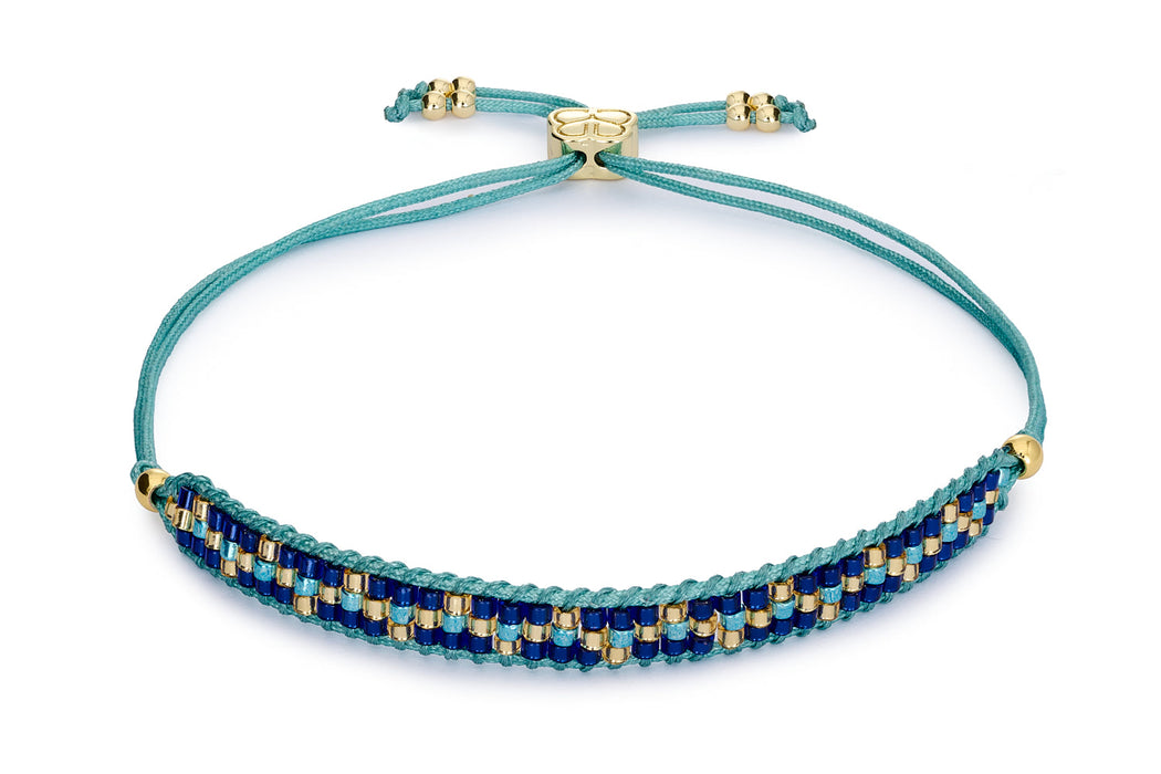 Crus Blue Beaded Friendship Bracelet