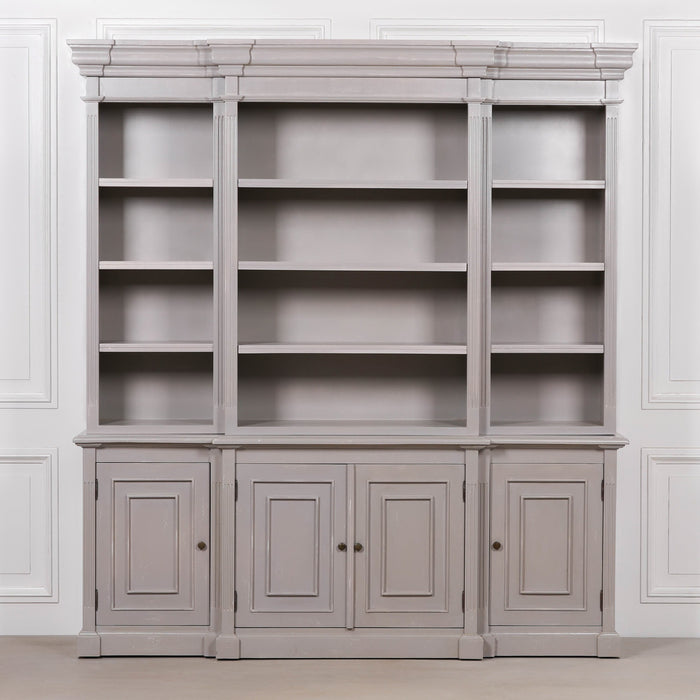 Distressed Bookcase Display Cabinet