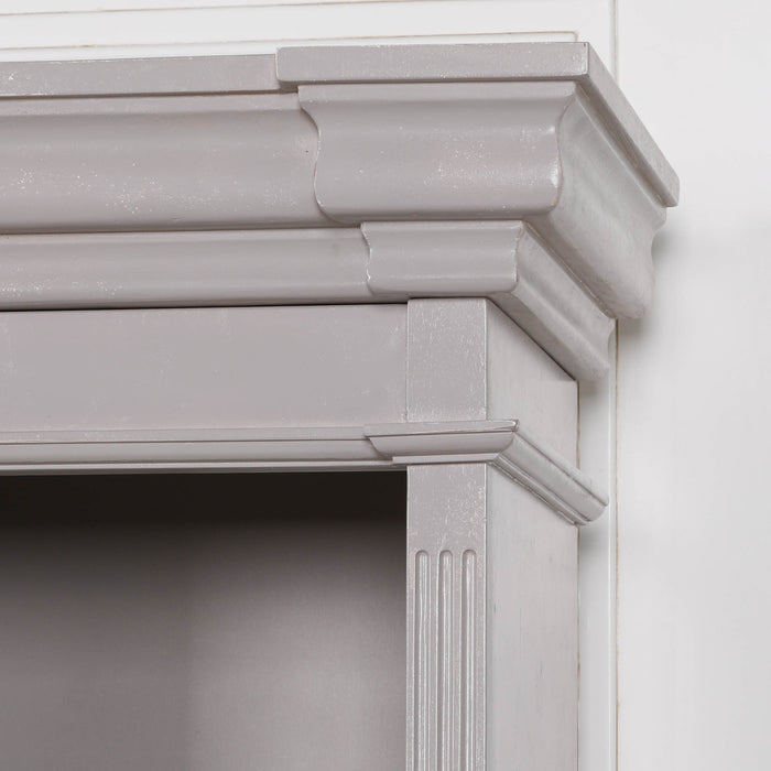 Distressed Bookcase Display Cabinet