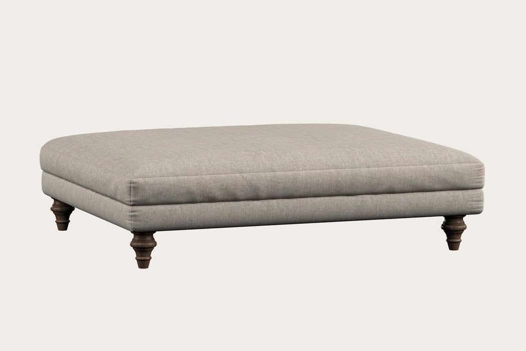 Deni Grand Footstool Brera Linen Natural