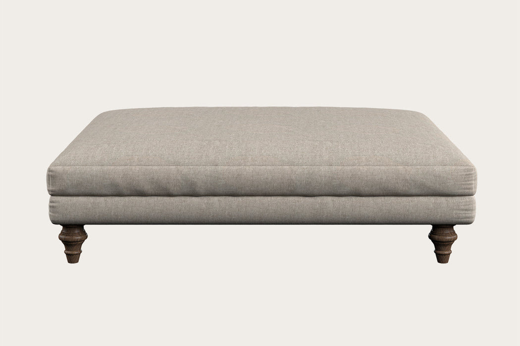 Deni Grand Footstool Brera Linen Natural