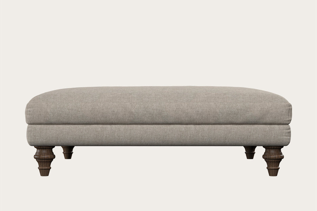 Deni Grand Footstool Brera Linen Natural