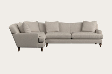 Deni Grand Left Hand Corner Sofa - Brera Linen Natural