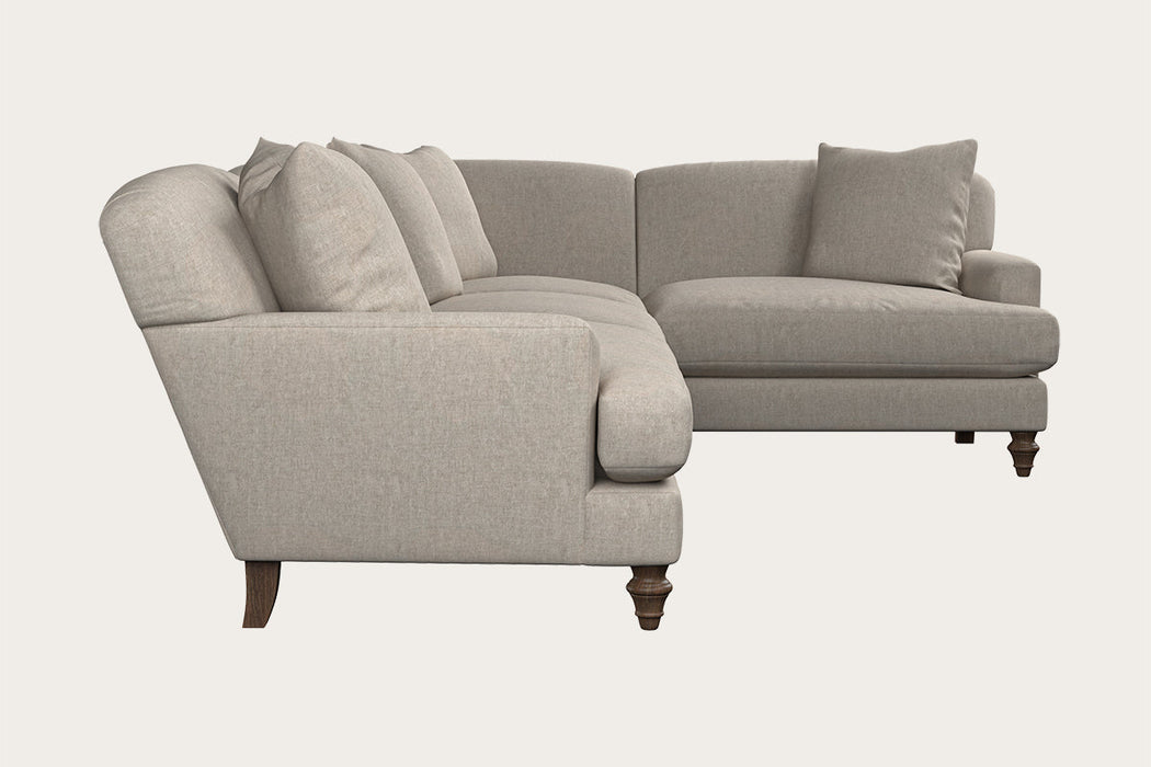 Deni Grand Right Hand Corner Sofa Brera Linen Natural