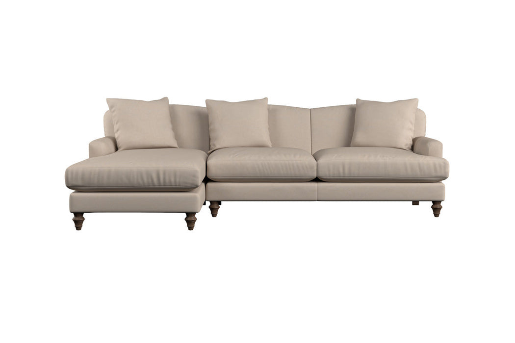 Deni Large Footstool - Brera Linen Espresso