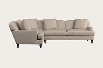 Deni Large Right Hand Corner Sofa - Recycled Cotton Natural
