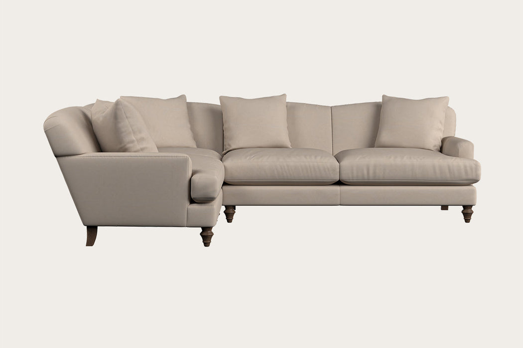 Deni Large Right Hand Corner Sofa - Recycled Cotton Natural