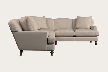 Deni Super Grand Right Hand Corner Sofa - Recycled Cotton Natural