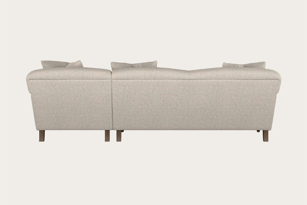 Deni Large Right Hand Chaise Sofa Brera Linen Natural