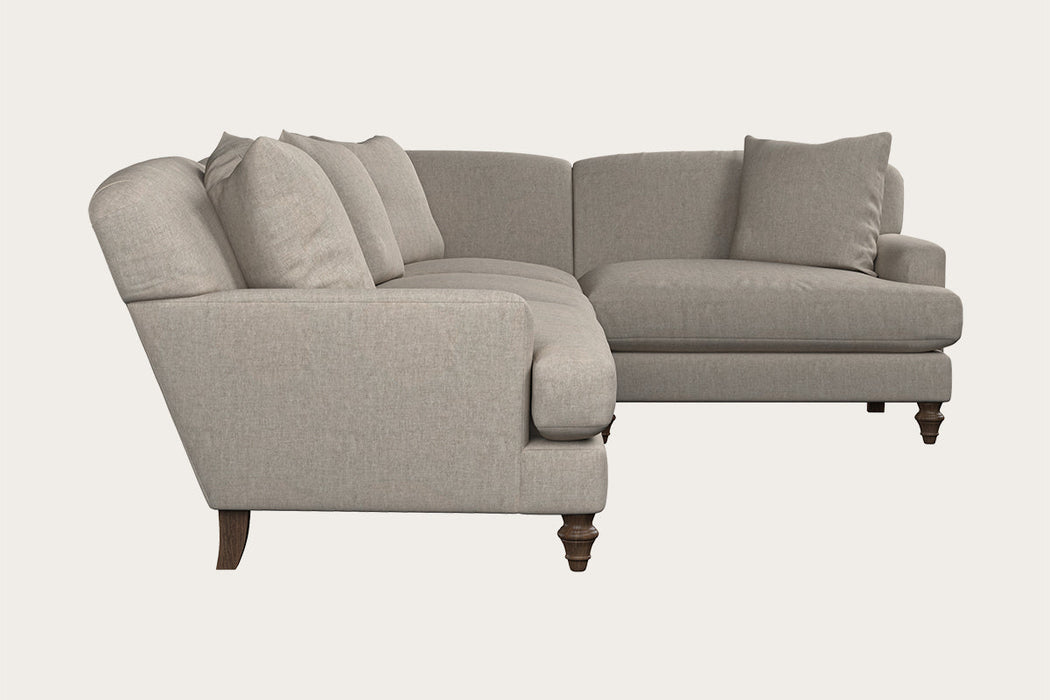Deni Large Left Hand Corner Sofa Brera Linen Natural