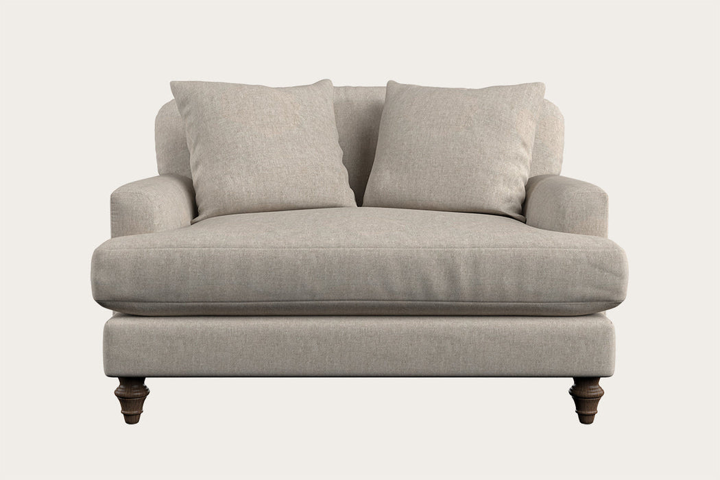 Deni Love Seat Brera Linen Natural