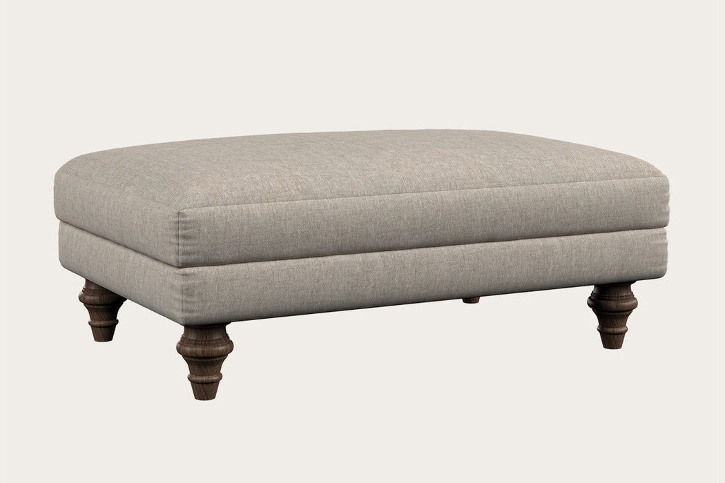 Deni Medium Footstool Brera Linen Natural