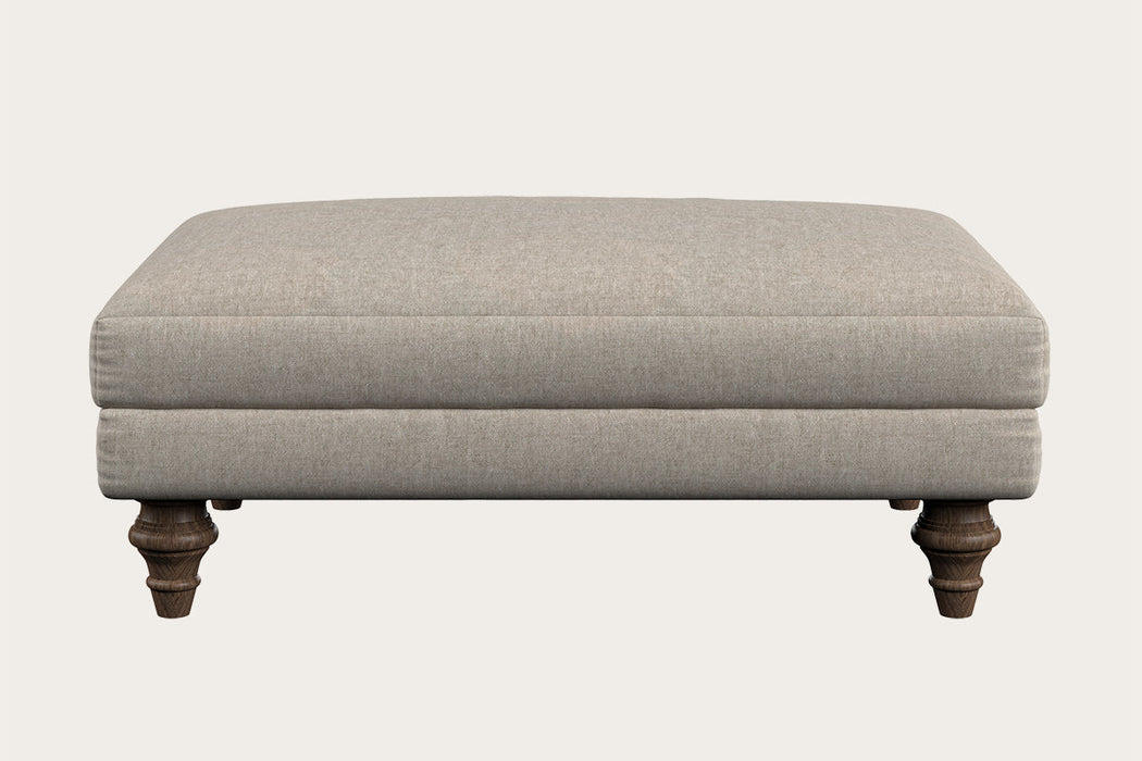 Deni Medium Footstool Brera Linen Natural