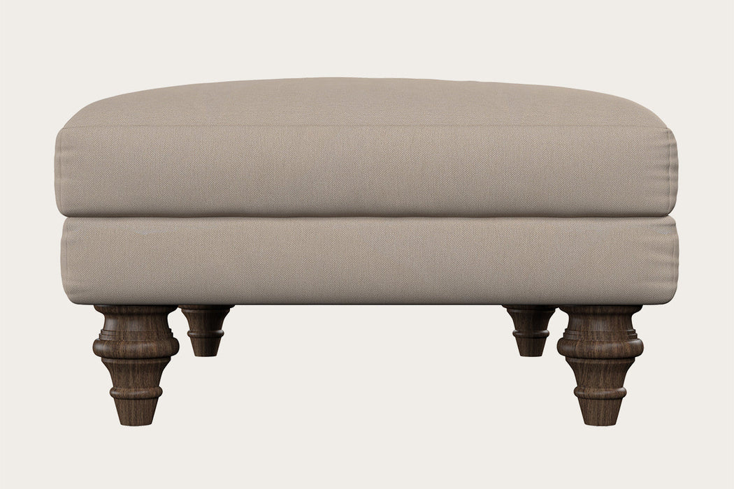 Deni Medium Footstool Brera Linen Natural