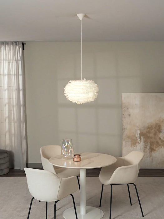 Eos Pendant Light Made of Feathers