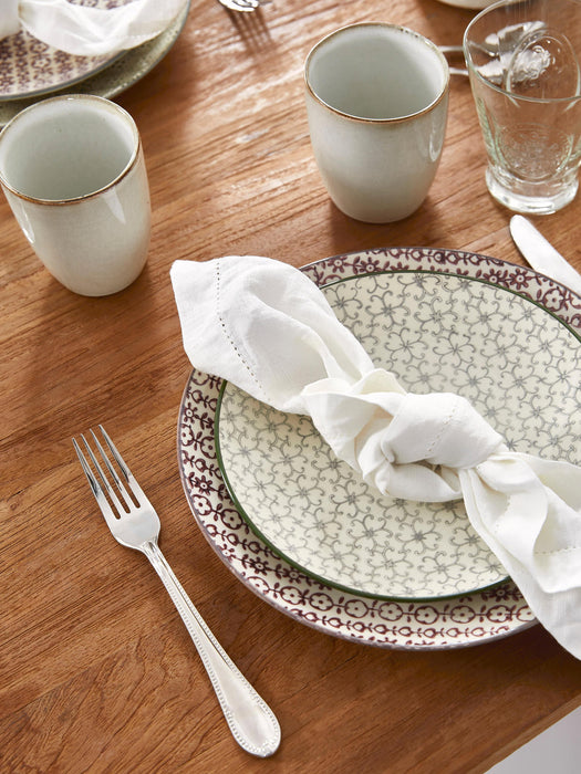 Breakfast Plates Karine with Small Pattern, Set of 4