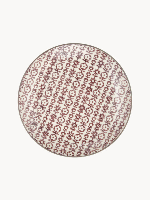 Breakfast Plates Karine with Small Pattern, Set of 4
