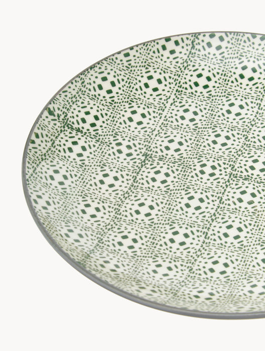 Breakfast Plates Karine with Small Pattern Set of 4