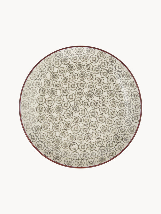 Breakfast Plates Karine with Small Pattern, Set of 4