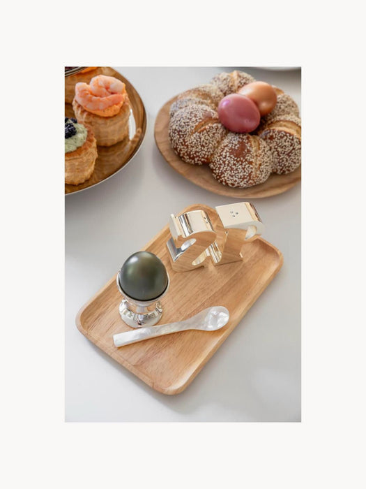 Mother-of-pearl Egg Spoons Ecke Set of 2