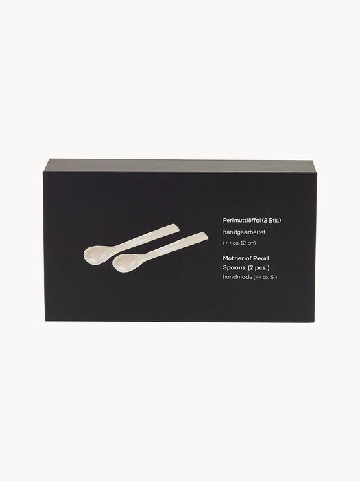 Mother-of-pearl Egg Spoons Ecke Set of 2