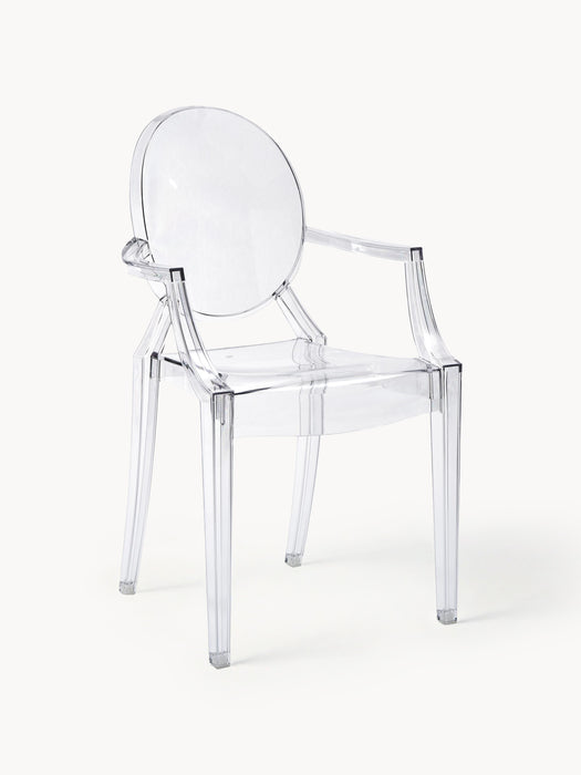 Design Dining Chair Louis Ghost with Armrests