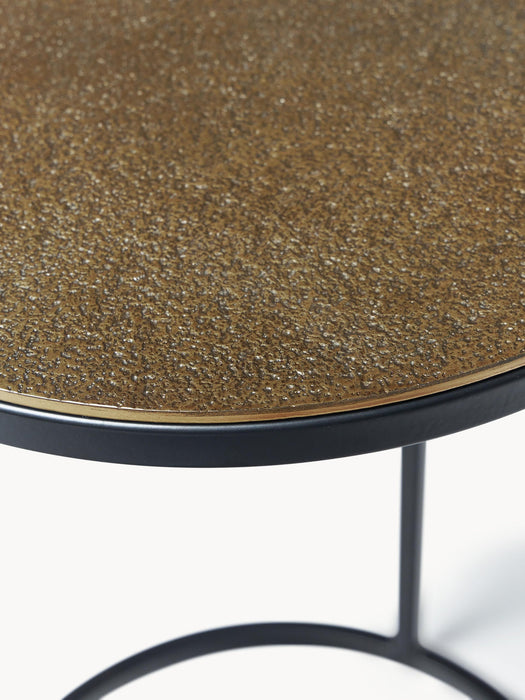 Circle Round Metal Side Table