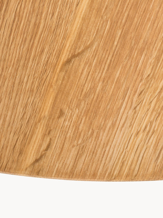 Round Oak Wood Dining Table Yumi 115 cm