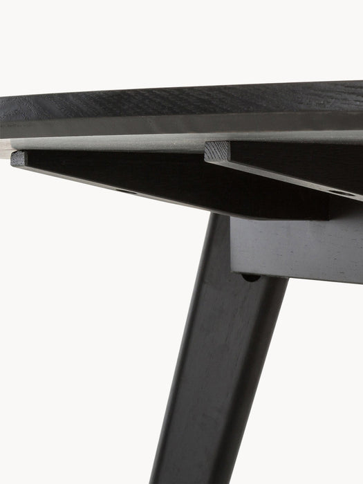 Round Rubberwood Dining Table Yumi 115 cm