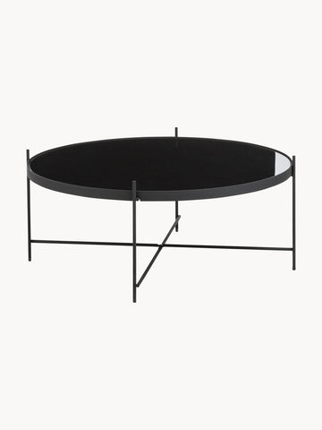 Round Coffee Table Cupid with Removable Glass Top