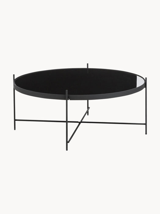 Round Coffee Table Cupid with Removable Glass Top