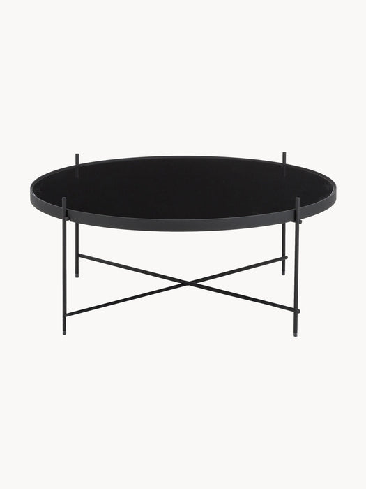 Round Coffee Table Cupid with Removable Glass Top