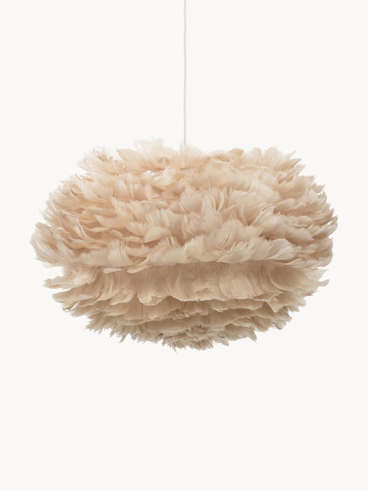 Large Pendant Light Eos Made of Feathers