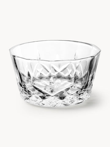 Glass Dip Bowls Harvey with Embossed Pattern, Set of 4
