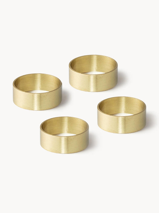 Brass Napkin Rings Ronja, Set of 4