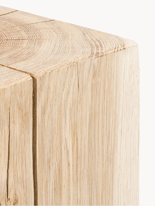 Oak Wood Stool Block